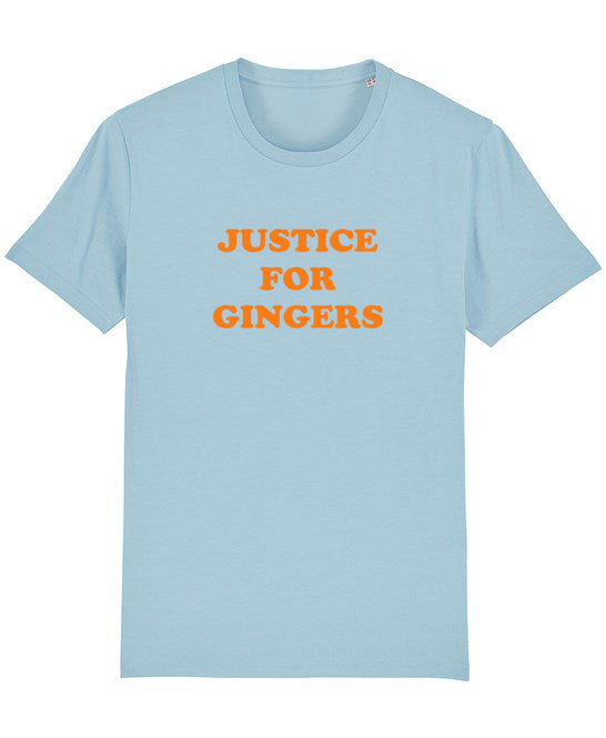 Unisex Organic Justice For Gingers T-Shirt