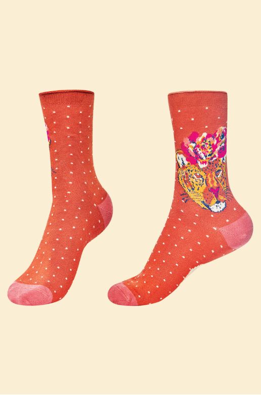 Sassy Leopard Ankle Socks